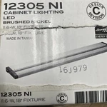 Kichler 12305NI Led Bulbs Cabinet Light Nickel. Fixed Price $85.00.