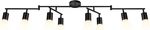 Modern 8-LIGHT Black Track Lighting Fixture For Kitchen & Dining Room. Fixed Price $116.99.