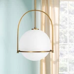 Hinkley Somerset 15 1/2" Wide Heritage Brass Globe Pendant Light. Fixed Price $499.00.