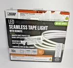 Feit Electric 16FT Led Bright White 3000K Indoor Seamless Tape Strip Light 2950L. Fixed Price $18.99.