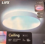 Lifx 15 In. White Smart Wi-fi Dimmable Ceiling Light. Fixed Price $56.99.