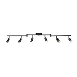 Globe Electric 59693 6-LIGHT Foldable Track Lighting Kit Matte Black Finish. Fixed Price $81.86.