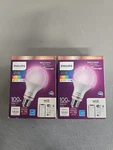 Philips Smart Light Bulbs - Soft White 14.5W Led A21 100W (lot 2). Fixed Price $22.00.