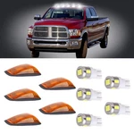 5X For Gmc Chevy Cab Marker Light Amber 264159BK+T10 Xenon White Led. Fixed Price $22.27.