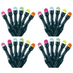 Home Heritage 33' Wrapped Dome Holiday Lights, Control, 100 Rgb Leds, 4 Pack. Fixed Price $318.99.