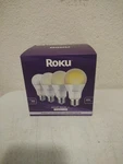 Roku Smart Home Bulb Se 4-PACK 60 Watts A19 White 800 Lumens. Fixed Price $16.95.