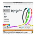 Feit Electric Smart Led 16FT' 17W Indoor/outdoor, Color Chasing, Strip Light 1PK. Fixed Price $51.97.