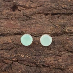 Aqua Chalcedony Gemstone 925 Sterling Silver Handmade Jewelry Earring Gift For. Fixed Price $11.95.