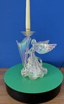 Cracker Barrel Acrylic Christmas Angel Figurine Lights Up Plays Silent Night. Fixed Price $25.00.