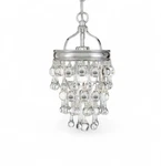 Crystorama Lighting One Mini Chandelier 131-CH Calypso Chrome. Fixed Price $150.00.