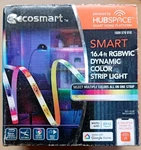 Ecosmart Rgbwic Dynamic Color Changing Dimmable Plug-in Led Strip Light. Fixed Price $12.74.