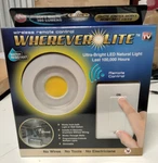 Tv WHL-6 Wherever Lite Wireless Remote Control Led Light, 4IN Diameter, White. Fixed Price $19.99.
