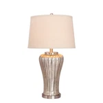 Fangio Lighting 28.5" Mercury Glass Table Lamp, Steel Metal Accents W-5069. Fixed Price $139.99.