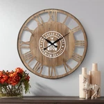 River Parks Farm Fresh 31 1/2" Round Roman Numeral Wood Wall Clock. Fixed Price $55.98.