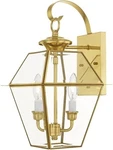 Livex Lighting 2281 02 Outdoor Wall Lantern Polished Brass. Fixed Price $300.89.