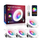 Smart Can Light Inch, Multicolorred, Dimmeble, 2700K-6500K Cct Se... Fast Ship. Fixed Price $154.99.