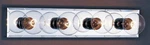 Volume Lighting V1034 Chrome 4-LIGHT Bathroom Vanity Strip. Fixed Price $36.80.