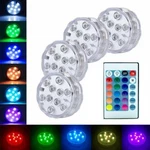 Rgb Remote Controlled Submersible 10LED Light Color Changing Battery Operated. Fixed Price $24.69.