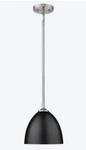 Golden Lighting 6956-S Pw-blk Zoey Pewter Modern/contemporary Dome Mini Pendant. Fixed Price $84.90.