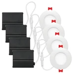 Globe Electric 91125 Pack Of (4) - Slimline Led Canless Recessed White. Fixed Price $95.72.
