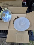 Juno Down-lite Decorative Etched Opal 6 243-WH Nib. Fixed Price $25.00.