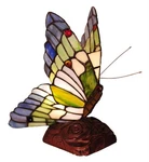 Chloe Lighting Kacy 3 Tiffany-style Butterfly Accent Table Lamp 10" Tall. Fixed Price $74.38.