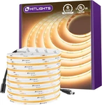 Hitlights Cob Led Strip Warm White 24V 16.4FT 2700K,. Fixed Price $75.68.