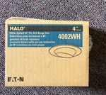 Halo 4-INCH Recessed Adjustable Eyeball Trim W/30-DEGREE Tilt White 4002WH. Fixed Price $13.00.