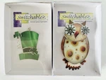 Retired Switchables 2005 Stained Glass Night Light Covers, Owl & Shamrock. Fixed Price $24.99.
