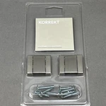 Ikea Korrekt Nickel Drawer Pulls 11/16" Kitchen Cabinet 000.846.84 (2-PACK). Fixed Price $15.87.