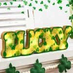 Light Up St Patricks Day Decorations For Table Wooden Lucky Bedroom.... Fixed Price $28.99.