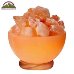 Himalayan Glow Massage Bowl Salt Lamp Dimmer Cord Wood Base Night Light Mood. Fixed Price $28.79.