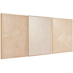 Large Textured 3D Wall Art Neutral Set Of 3-24 X36 Hand Painted Abstract Canvas. Fixed Price $227.06.