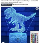 Easuntec 3 Night Light Dinosaur Toy For Boys And Girl Gifts. Fixed Price $15.00.