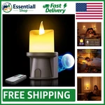 Waterproof Flameless Night Light With Flickering Glow - 1 Pack For Home Decor. Fixed Price $9.89.