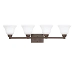 Kichler 5391 Bronze Langford 4-LIGHT 35-1/4"W Bathroom Vanity. Fixed Price $36.16.