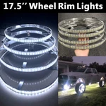 4X 17.5'' Double Row White Led Wheel Lights Truck Trie Ring Strobe Change. Fixed Price $192.10.