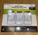 Capstone 2-IN-1 Led Night Light & Power Failure 3-PACK Plug-in New. Fixed Price $29.95.