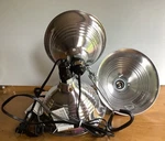 Hdx 8.5 In. 150-WATT Aluminum Incandescent Light Fixture /clamp New Set Of 3. Fixed Price $39.99.