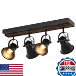 Keesfu 4-LIGHT Track Lighting Kitblack Semi Flush Mount Ceiling. Fixed Price $159.75.