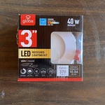 Globe Electric 3" Ultra Slim Round Led Integrated Recessed Lighting Kit (4 Pack). Fixed Price $27.97.