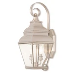 Livex Exeter Light Outdoor Wall Lantern, Nickel/clear Beveled Glass 2591-91. Fixed Price $593.96.