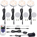 Aiboo Led Under Cabinet Lighting Kit 4 Packs 12V Low Profile Puck Lights With.... Fixed Price $32.90.