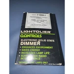 New Lightolier Controls T1000-I Incadescent Toggle Dimmer Ivory Color. Fixed Price $22.50.