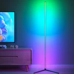 Led Floor Lamp, Rgb Corner With App Remote Control,black Standing .... Fixed Price $47.91.