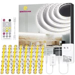 Emitever Cob Led Strip Lights Kit White With Remote & 24V Power SUPPLY,16.4FT.... Fixed Price $114.79.