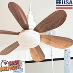 Socket Fan Light With Remote, 20.5 Screw Ceiling Bulb Brown. Fixed Price $21.09.