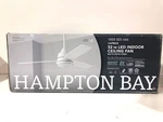Hampton Bay Caprice 52 In. Indoor Matte White Ceiling Fan + Remote Sealed. Fixed Price $74.95.
