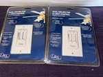 2 Pc Litex Dual Ceiling Fan And Light Control With Dimmer, Model WM-7, White. Fixed Price $25.00.