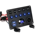 5 Gang Inline Fuse Box Led Switch Panel Control Dual Usb Car Truck Boat. Fixed Price $20.99.
